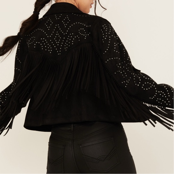 Idyllwind Jackets & Blazers - Idyllwind Black Fringe Leather Jacket